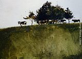 Andrew Wyeth Shadey Trees painting